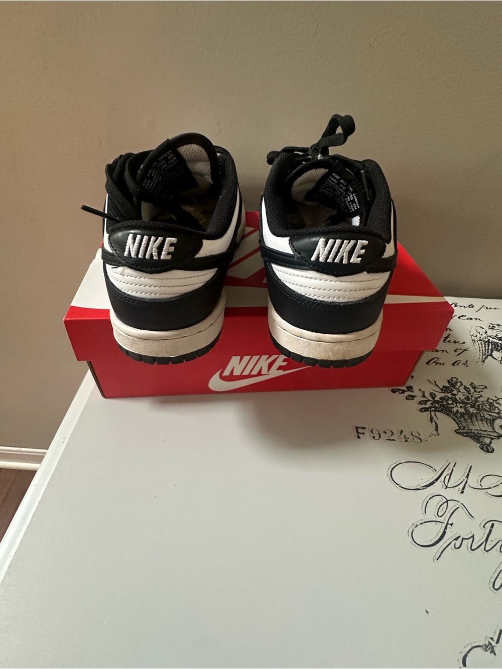 Nike Dunk Pandas Black and White Low-Top Sneakers - Picture 2 of 7